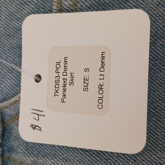 NWT Hightwest button denim skirt - Picture 3 of 11